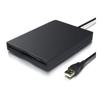 YEY USB Floppy Disk Reader Drive, 3.5” External Portable 1.44 MB FDD Diskette Drive for Mac Windows 10/7/8/XP/Vista PC Laptop Desktop Notebook Computer Plug and Play No Extra Drivers- Black