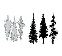 Yeyert 3pcs Tree Metal Die Cuts for Spring Christmas Tree Card Making, Decorative Embossing Paper Card Embossing Craft