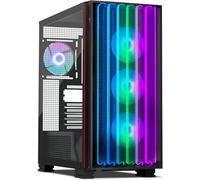 YEYIAN Mirage X Full Tower Gaming PC Case,1.0mm Metal Chassis,Tempered Glass,Front Panel Support 420mm Radiator Liquid Cooling,9 ARGB Fans,Compatible with ATX 2.0/3.0,M-ATX & ITX,High-Airflow Design