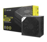 Yeyian Orion 1300W ATX 3.1 Power Supply - Platinum Certification, PCIe 5.0, Japanese Capacitors, NVIDIA Compatible - High Efficiency and Real Power