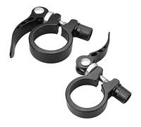 YEYIT 2 Pcs Bicycle Seatpost Clamps, Bicycle Seat Quick Release Tube Clamp,Aluminum Alloy Release Saddle Clip, 28.6mm&31.8mm Seat Tube Collars,Suitable for 25.4/27.2/28.6mm Bicycle Seatposts