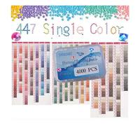 YEYKZART 340 Diamond Painting Replacement Round Diamonds Beads Rhinestones Accessories for Diamond Art Missing Color 3500 PCS