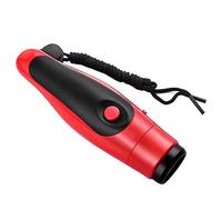 Yeyll Electronic Whistle - Handheld 3 Tone High Volume Spalding Electric Whistle with Adjustable Lanyard for Referee Coaches, P.E. Teacher, Marine, Police,Outdoor Camping, Self Defense Emergency (Red)