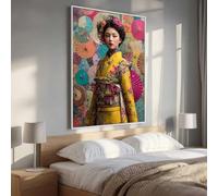 YEYUMEOZ 5D Diamond Art Kits for Adults Large Size, Woman Flower Diamond Painting Kits for Adults, DIY Square Full Drill Crystal Rhinestone Gem Art Craft, Home Wall Room Decor 30x40cm PjY6754 W-7