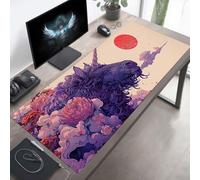 YEYUMEOZ Mouse Mat, Gaming Mouse Pad Abstract, 1200x600x3mm Large Mause Mat Blue, Non-Slip Rubber Base Desk Accessories, Waterproof, Stitched Edges Improved Precision and Speed PjY1448 V-C