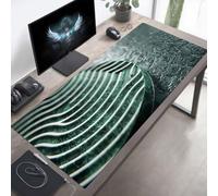 YEYUMEOZ Mouse Mat, Gaming Mouse Pad What About Me?, 800x400x3mm Large Mause Mat Green, Non-Slip Rubber Base Accessories, Waterproof, Stitched Edges Improved Precision and Speed PjY8974 M-I