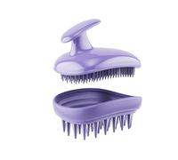 Yezhenzhen 2-in-1 Scalp Massager Shampoo Brush,Scalp Scrubber, Exfoliator Brush for Removing Dandruff & Hair Growth,Detangling Scrubber for Wet or Dry Hair - for All Hair Types(Purple)