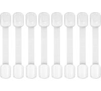 Yezhenzhen Child Safety Cabinet Locks, 8-Pack, Easy Install with 3M Adhesive, No Screws or Drilling, Multi-Purpose Latches for Cabinets, Drawers, Doors, Kitchen, Ovens, Toilets