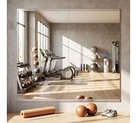 Yezi Home Gym Wall Mirror 120x60cm 2 PCS, Large Full Body Mirror for Yoga, Large Wall Mirror Full Length Gym Mirrors for Fitness, Garage, Dance Studio