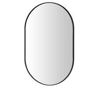 Yezi Wall Mirror 50x70cm Oval Bathroom Bedroom Vanity Make-up Mirror in Black | Size: 50x70 cm Yezi Black 50x70 cm