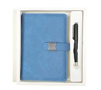 YEZIDE A5 Notebook with Pen 200 Lined Pages Leather Notebook Pen Set Thick Classic Luxury Journal Notepad Diary Stationary Gift Sets for Women or Man