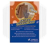 YEZILUU Anti-cat Scratch Protector, Anti-cat Sofa Corner Protector, Furniture Protective Tape, Furniture Protector, Cat Trainer (15 pcs)