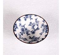 YEZINB Ceramic Kung Fu Tea Set Japanese Style Small Tea Cup Single Cup Antique Blue and White Porcelain Cup Personal Cup Master Cup,7cmx3cmx45ml V