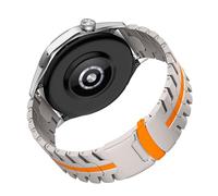 yeziu 22mm Stainless Steel Strap For Huawei Watch Pro GT5 GT4 GT3 Honor GS Pro/GS 3 watchband(Titanium Orange,Watch 4 4Pro)