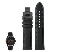 yeziu Carbon Fiber Nylon And Genuine Leather For Mido Commander M021/M025 Sports Watches For Men(Blacklb2,20mm)