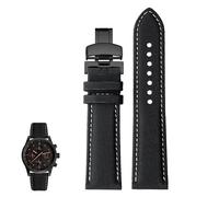 yeziu Carbon Fiber Nylon And Genuine Leather For Mido Commander M021/M025 Sports Watches For Men(Blackwb2,21mm)