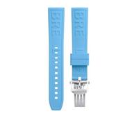 yeziu For Breitling Superocean, Challenger, Avenger fluororubber watch strap(Skyblue,24MM)