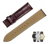 yeziu For Tissot 1853 Le Locke T462 belt men's women's leather strap with butterfly buckle watch chain accessories(BrowmrL,21mm)