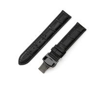 yeziu For Tissot 1853 Le Locle T41 T00407b Tarfish Junya T461 Genuine Leather Watchband Men Women Watch Strap(Black-Black-B1,20mm)