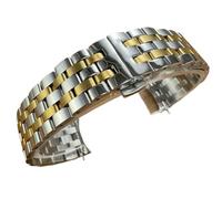 yeziu For Tissot Carson 1853 T122 Strap T122410A T122407A Steel watch Chain Accessories Male(Golds,15mm-Quartz)