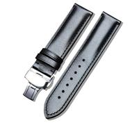 yeziu Genuine Leather Watch Strap For Hamilton Khaki Aviation Men's Wathband(Black1,22mm)