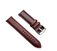 yeziu Genuine Leather Watchband For Daniel Wellington watch Strap for DW Wristband(Red Brown,22mm)