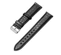 yeziu Laether Watch Strap For Maurice Lacroix Artisan Unisex Butterfly Buckle wathband(Blackbs2,21mm)