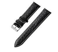 yeziu Laether Watch Strap For Maurice Lacroix Artisan Unisex Butterfly Buckle wathband(Blackws2,22mm)