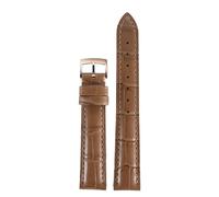 yeziu Leather pin Buckle Watch Strap For Omega De Ville Trésor III Speedmaster Seamaster Watchband Men Women Watch Chain(Milk tear,12mm)