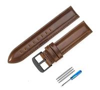 yeziu Leather Watch Band For DW Strap Women Men Watchbands For Daniel Wellington(Coffee-Black-K4,14mm)