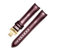 yeziu Leather Watch band For Tissot T035 Couturier 1853 T035627/T035617/T035407/T035410A(Burgundyg,24mm)