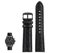 yeziu Leather Watch Chain For Hamilton H32705581 Jazzmaster Khaki Aviation Field Watch Strap Bracelet(Blackbb1,20mm)