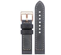 yeziu Leather Watch Strap For Hamilton Khaki Field H70555533 H70455533 Little Red Cap Men Watchband(Grayr7,22mm)