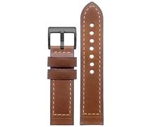yeziu Leather Watch Strap For Hamilton Khaki Field H70555533 H70455533 Little Red Cap Men Watchband(Brownb1,20mm)