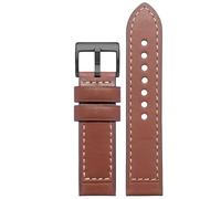 yeziu Leather Watch Strap For Hamilton Khaki Field H70555533 H70455533 Little Red Cap Men Watchband(Brownb4,20mm)