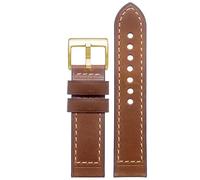 yeziu Leather Watch Strap For Hamilton Khaki Field H70555533 H70455533 Little Red Cap Men Watchband(Browng1,22mm)