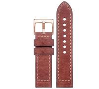 yeziu Leather Watch Strap For Hamilton Khaki Field H70555533 H70455533 Little Red Cap Men Watchband(Brownr6,20mm)