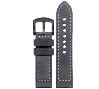 yeziu Leather Watch Strap For Hamilton Khaki Field H70555533 H70455533 Little Red Cap Men Watchband(Gray matteb7,20mm)