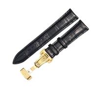 yeziu Leather Watch Strap For Hamilton Khaki Jazz Eternal Watch Band(Blackg1,18mm)