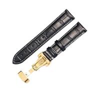 yeziu Leather Watch Strap For Hamilton Khaki Jazz Eternal Watch Band(Blackwg1,22mm)