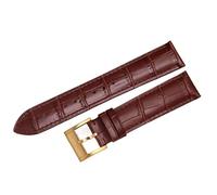 yeziu Leather Watch Strap For Hamilton Khaki Jazz Eternal Watch Band(Browng2,18mm)