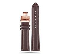 yeziu Leather Watch Strap For Maurice Lacroix Pontos PT6158 Masterpiece Collection MP6347 Men's Watchband(Brownr2,19mm)