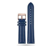yeziu Leather Watch Strap For Maurice Lacroix Pontos PT6158 Masterpiece Collection MP6347 Men's Watchband(Bluer1,19mm)