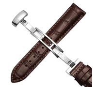 yeziu Leather Watch Strap For Tissot 1853 Le Locle T41 Gentleman Seastar Carson Heritage(Browns,20mm)