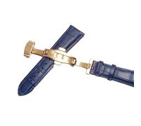 yeziu Leather Watch Strap For Tissot Le Locle 1853, Gentleman Couturier Ballade(Blueg,22mm)