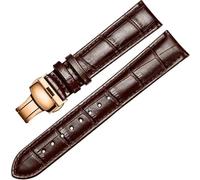 yeziu Leather Watch Strap For Tissot Le Locle Ballade Gentleman Carson(Brownp2,19mm)