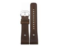 yeziu Leather Watch Straps For Diesel DZ7370, DZ7395, DZ7430, DZ7315 Cowhide Watch band(Browns a)