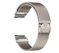 yeziu Magnetic Stainless Steel Strap for Garmin Fenix 8 7X 7 Pro Fenix 6X 5X 5Plus Tactix 7 Forerunner 965 955 Quick Fit Bracelet watch Band(Titanium colour S,Feinx5X 5XPlus)