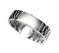 yeziu Men's Steel Watch Strap For Omega Seamaster 300 Speedmaster 600 Ocean's Heart Watchband(Three,18mm)