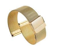 yeziu Metal Ultra-thin Mesh Stainless Steel Bracelet For Daniel Wellington Watches(Gold,12mm)